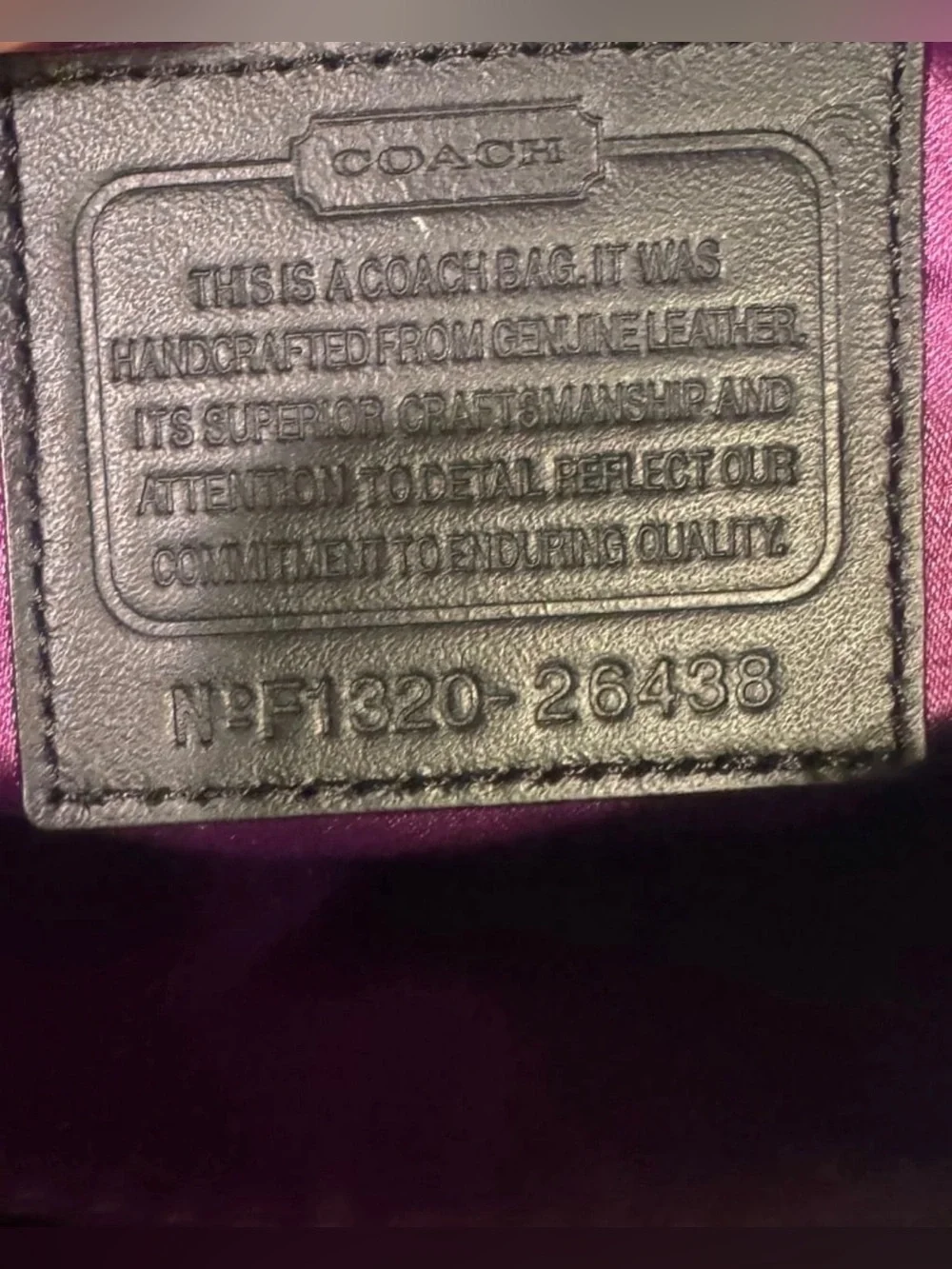Pre-Loved Y2K-era Coach Poppy Signature Sequin East/West Satchel Crossbody Bag